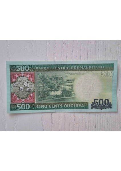 2013 Moritanya 500 Ouguiya Çil. Temiz Koleksiyonluk Nadir. fiyatları
