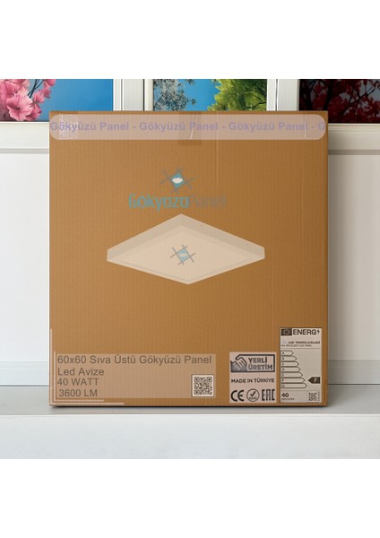 124 cm x 124 cm -DÖRTLÜ- Led-Sıva ÜSTÜ-216WATT-KUAFÖR Tavan-Led Aydınlatma-Avize Modelleri indirimleri