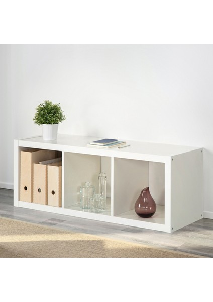 Kallax Açık Raf Ünitesi Beyaz 42X112 cm Modern Depolama Kitaplık Ev Ofis Dekoru Çok Amaçlı Düzenleyici Şık modelleri
