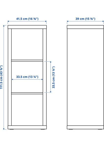 Kallax Açık Raf Ünitesi Beyaz 42X112 cm Modern Depolama Kitaplık Ev Ofis Dekoru Çok Amaçlı Düzenleyici Şık