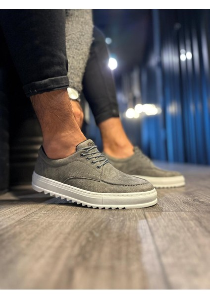 J-T12 Bağcıklı Ortopedik Taban Erkek Günlük Süet Klasik Ayakkabı Bt Gri modelleri
