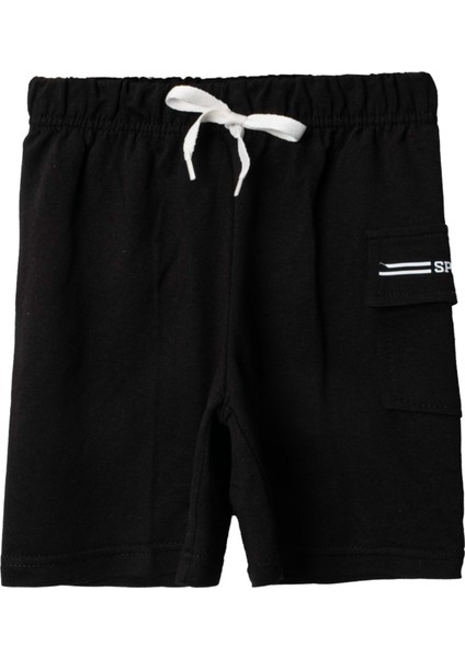 Penye Kargo Cepli Şort Siyah fiyatları