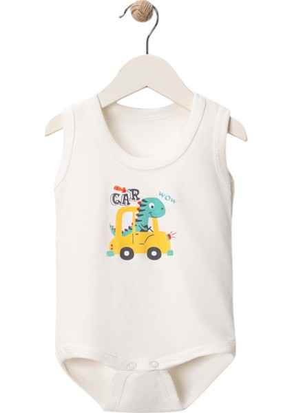 Araba Baskılı Çıtçıtlı Body Ekru fiyatları