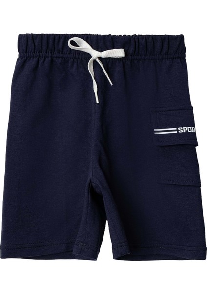 Penye Kargo Cepli Şort Lacivert fiyatları