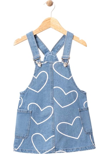 Kalp Desenli Kot Jile Mavi