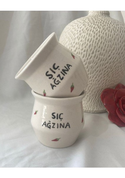 Kırmızı Seramik Fincan, Chilli Biber Detaylı, 90 Ml, Şık ve Zarif Tasarım modelleri