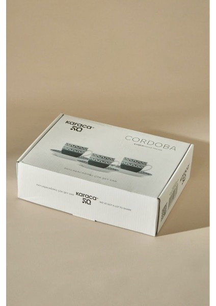 Yeşil 6 Kişilik 90 ml Kahve Fincanı Takımı, Şık ve Kullanışlı Set
