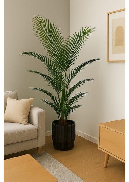 YAPAY AREKA AĞACI 150 CM SAKSILI İÇ MEKAN SALON AĞACI