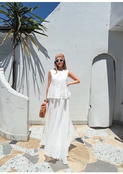 Şifon Bluz Etek Takım modelleri