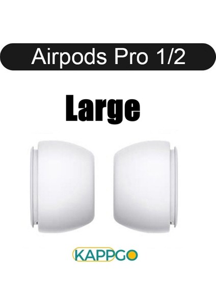 Apple Airpods Pro1 ve Pro 2 Tam Uyumlu Kaymaz ve Silinebilir Silikon Kulaklık Ucu