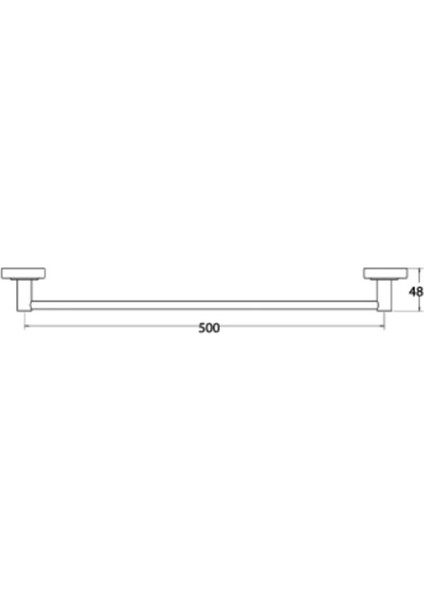 Paslanmaz Pirinç Karedeniz 50CM Uzun Havluluk fiyatları