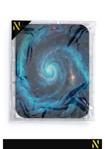 Galaksi Desenli Renkli Ergonomik Mouse Pad - 23 cm x 19 cm - Kaydırmaz Taban Ev ve Ofis Kullanımı Için Ideal Fare Altlığı Mousepad
