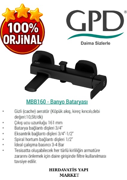 Pedra MBB160-S Banyo Bataryası fırsatları