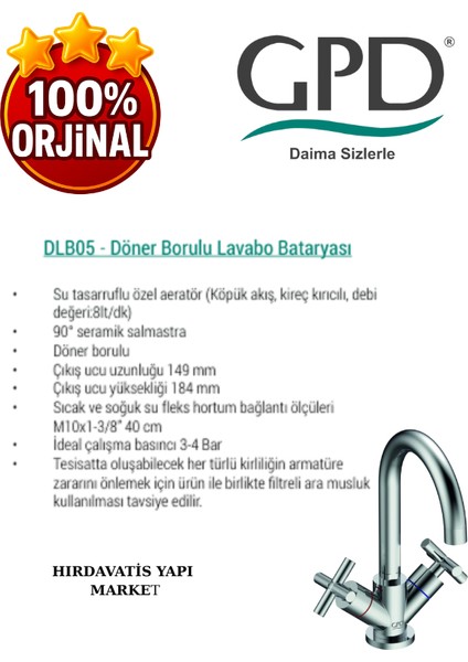 Nino DLB05 Döner Borulu Lavabo Bataryası fırsatları