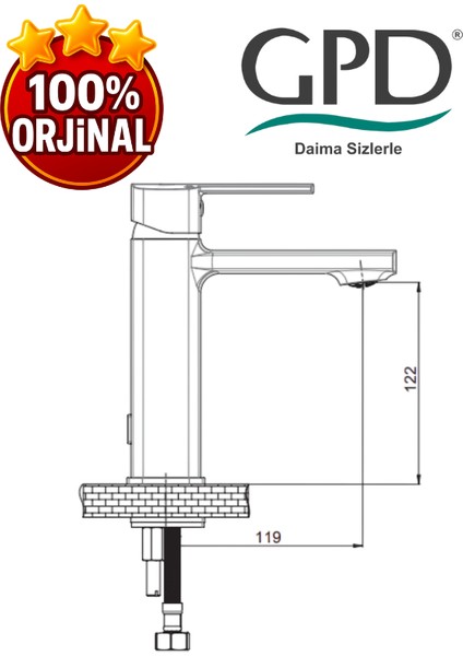 Pedra MLB160 Lavabo Bataryası fiyatları