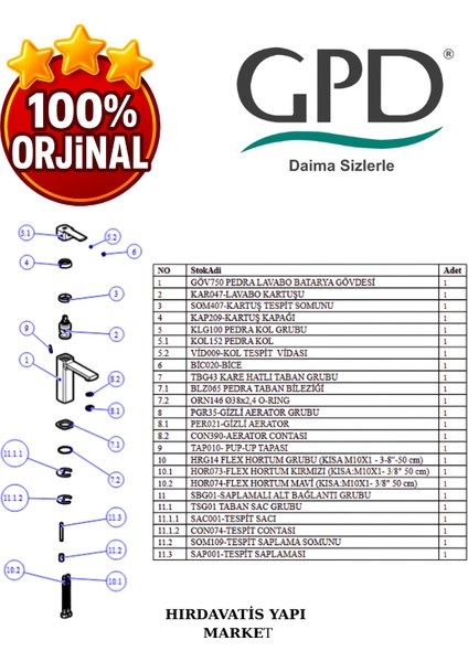 Pedra MLB160 Lavabo Bataryası indirimleri