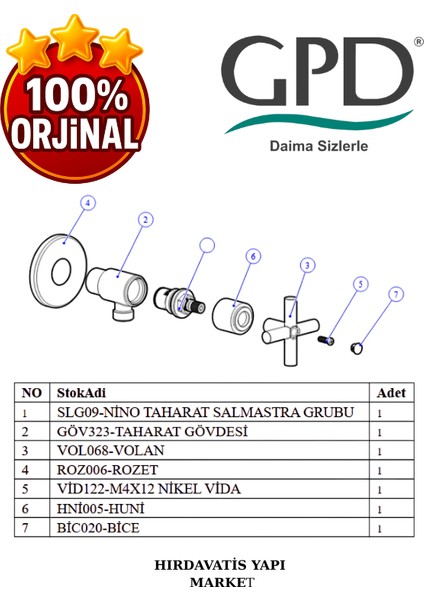 Nino TMS05 Taharet Musluğu indirimleri