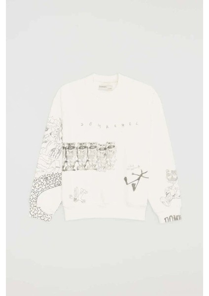 Joy Sweatshirt - %100 Pamuk, 500GSM Ağırlıkta, Özgün Çizimlerle Süslü