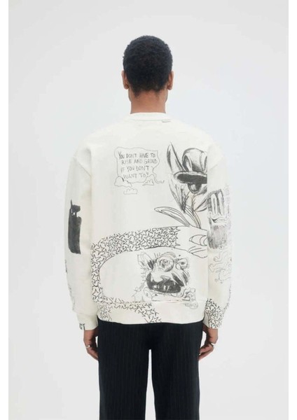 Joy Sweatshirt - %100 Pamuk, 500GSM Ağırlıkta, Özgün Çizimlerle Süslü modelleri