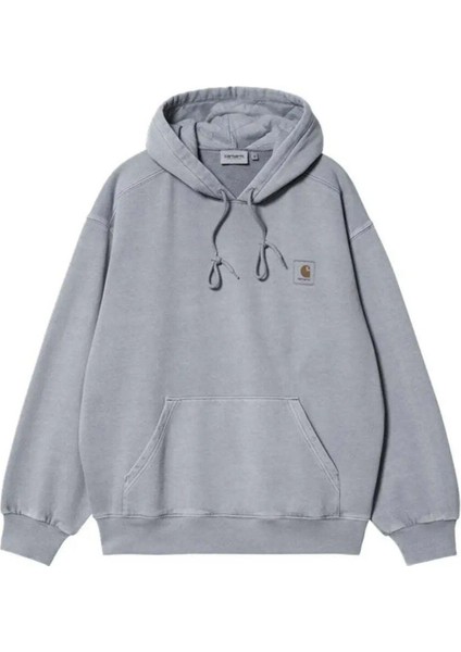 100% Pamuklu Gri Kapüşonlu Vista Sweatshirt - Doğru Beden Seçimi ile Rahat Tasarım