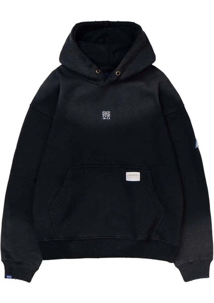 Vintage Solarlı Hoodie - %100 Pamuk, Rahat Kesim ve Nostaljik Tasarım