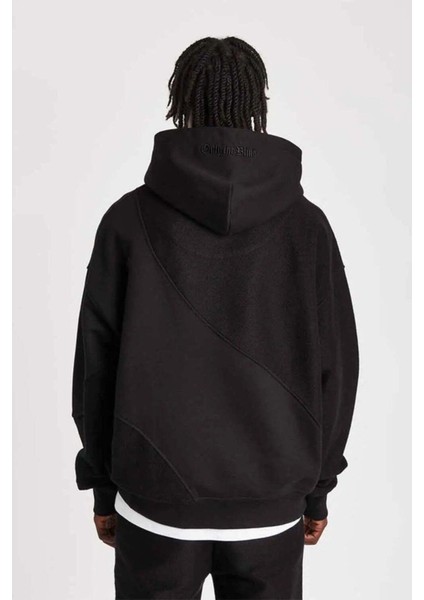 Yumuşak Dokulu %100 Organik Pamuklu Split Cut And Sew Kapşonlu Sweatshirt modelleri