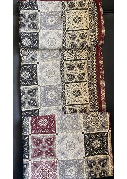 HCCOMPANYFABRİCON MODERN DESENLİ HALI ÖRTÜSÜ GRİ 9 m²