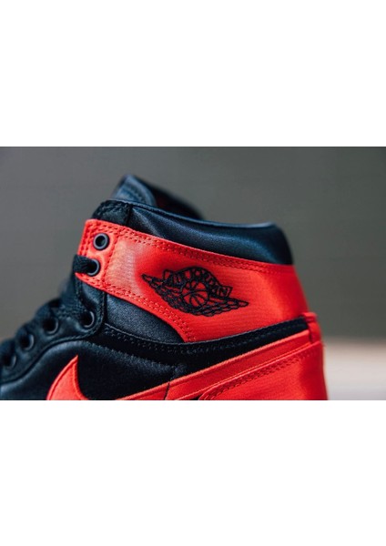 Air Jordan 1 High “black & Red” (Saten Kumaş) Spor Ayakkabı Sneaker fırsatları