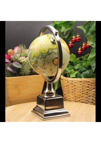 Dünya Küre Stantlı Dekoratif Döner World Globe SL340-C 26CM fırsatları
