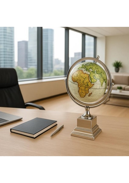 Dünya Küre Stantlı Dekoratif Döner World Globe SL340-C 26CM indirimleri