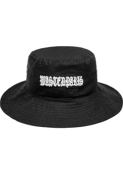 Siyah Safari Şapka - Pamuk Kumaş, Tek Beden, Makinede Yıkanabilir