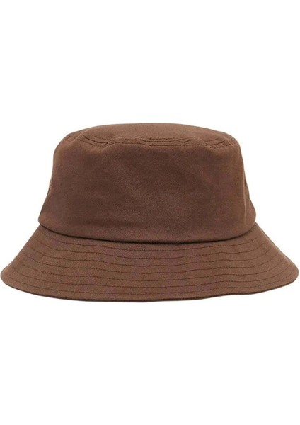 Yumuşak Pamuklu Unstructured Flat Top Bucket Hat - Obey Işlemeli, 3 Renk Seçeneği fiyatları