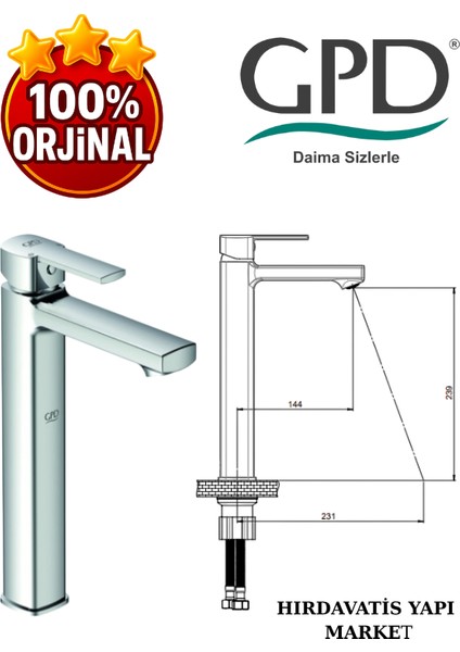 Pedra MSL160 Set Üstü Lavabo Bataryası modelleri