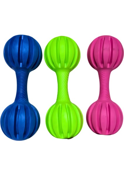 Zen Dog Dayanıklı Kauçuk Köpek Oyuncağı - Dumbbell Şeklinde Diş Temizleyici ve Eğlenceli Çiğneme Oyuncağı
