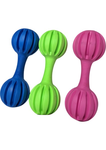 Zen Dog Dayanıklı Kauçuk Köpek Oyuncağı - Dumbbell Şeklinde Diş Temizleyici ve Eğlenceli Çiğneme Oyuncağı modelleri