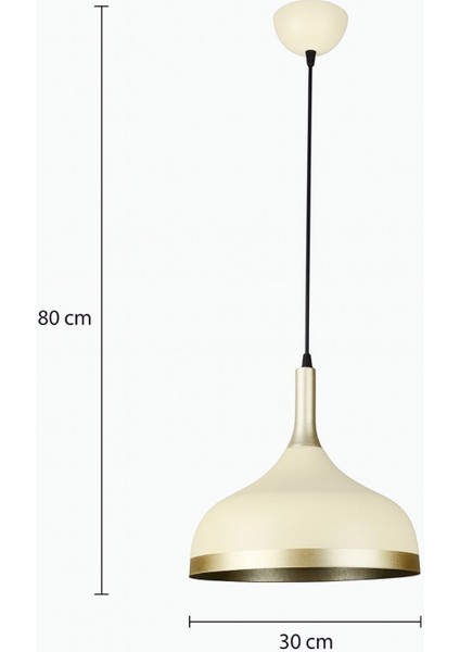 Cosmos Krem Içi Gold Özel Tasarım Modern Dekoratif Cafe Mutfak Salon Sarkıt Tekli Avize (Ampulsüz) fiyatları