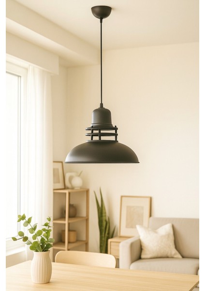 Fener Siyah Özel Tasarım Modern Salon - Mutfak - Cafe Tekli Sarkıt Avize modelleri