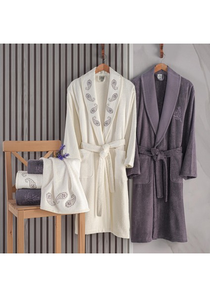 Chal - Aile Bambu Bornoz Serisi - 6 Parça