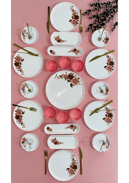 Pink Rose Model 6 Kişilik 23 Parça Kahvaltı Takımı fiyatları