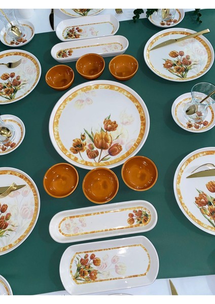 Vintage Lale 6 Kişilik 23 Parça Kahvaltı Takımı fiyatları