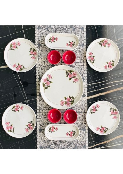 Kar Çiçeği 4 Kişilik 11 Parça Kahvaltı Takımı