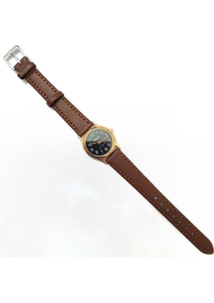 Retro Kadın Deri Kol Saati, Minimal Tasarım, Rose Gold Renk, Vintage Tasarım, Kahverengi