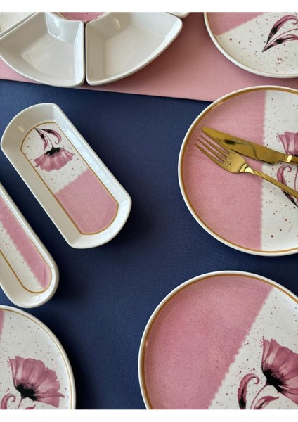 Gelincik Model 8 Kişilik 19 Parça Kahvaltı Takımı (Pembe) modelleri