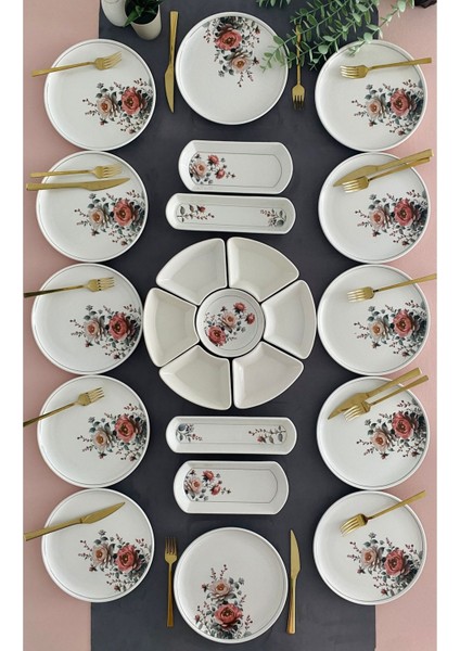 Hasbahçe 12 Kişilik 23 Parça Kahvaltı Takımı