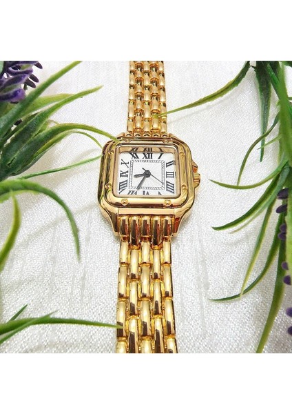 , Altın Rengi, Roma Rakamlı, Modern Tasarım, Retro Tasarım, Hediyelik, Kadın Kol Saati fiyatları