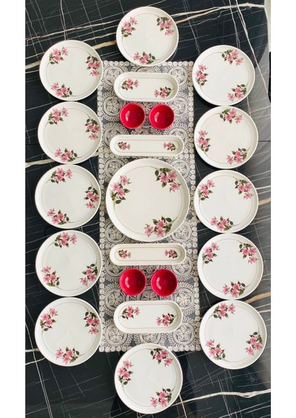 Kar Çiçeği 12 Kişilik 21 Parça Kahvaltı Takımı