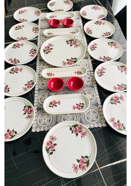 Kar Çiçeği 12 Kişilik 21 Parça Kahvaltı Takımı fiyatları