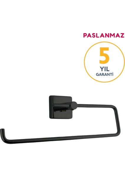 Paslanmaz Pirinç Mat Siyah Karedeniz Kağıt Havluluk