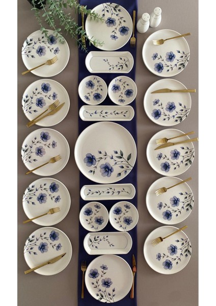 Mor Menekşe 12 Kişilk 21 Parça Kahvaltı Takımı fiyatları