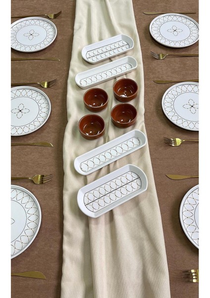 Gold Elips Model 6 Kişilik 14 Parça Kahvaltı Takımı fiyatları